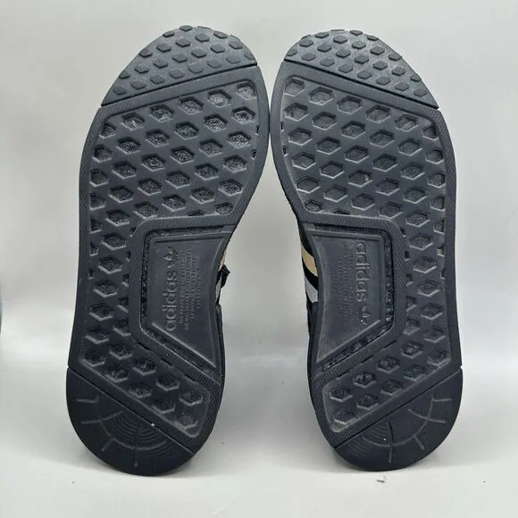 Adidas NMD R1 Sneakers Shoes Black Gold Metallic Shoes FW3324 Mens Size 4 US