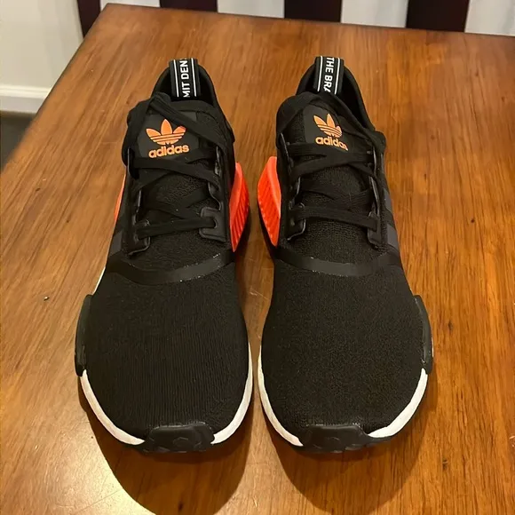Adidas NMD_R1 NMD Boost shoes sneakers new black solar red FW0185 Men’s Sizes