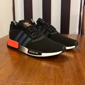 Adidas NMD_R1 NMD Boost shoes sneakers new black solar red FW0185 Men’s Sizes