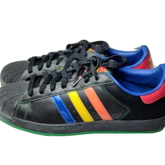 Adidas Original Superstar Shell Low Sneakers Trainer Men Shoes Black Siz…