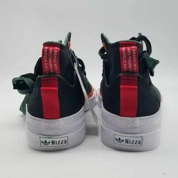 Adidas Originals Nizza Hi DL Black Green GZ2653 Men Shoes Size 4.5