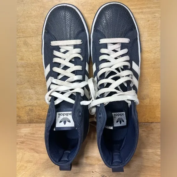 Adidas Originals NZA Shell Mens Size 12 Shoes Sneakers Blue 581934