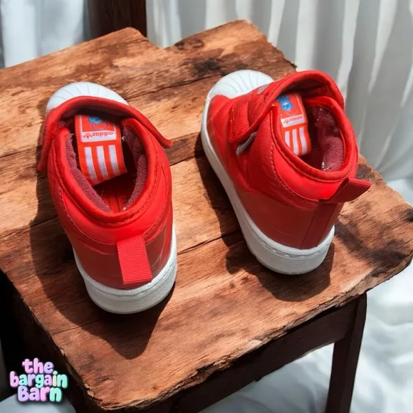 Adidas Originals Red Superstar 360 FW1120 Toddler Boot Sneakers (9.5) *RARE*
