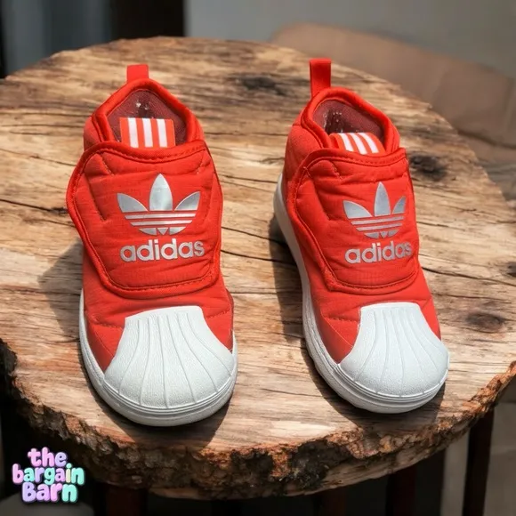 Adidas Originals Red Superstar 360 FW1120 Toddler Boot Sneakers (9.5) *RARE*