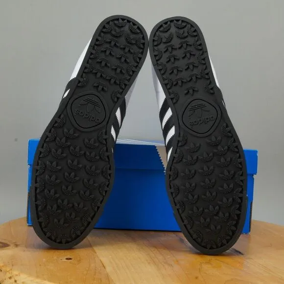 Adidas Originals Samoa Mens Size 11.5 Shoes White Black Lace Up Sneakers NEW