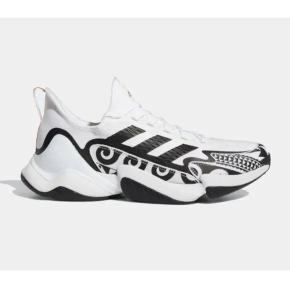 Adidas Polynesian Bowl Mens Size 8.5 Black/White GY0474 Impact Flex  Shoes