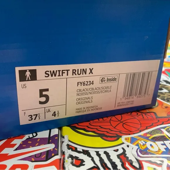 Adidas Run Swift X Red Line 6.5 Women's / 5 Mens