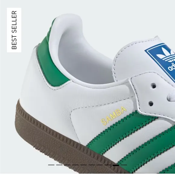 Adidas Samba OG Classic Men's Shoes - White and Green