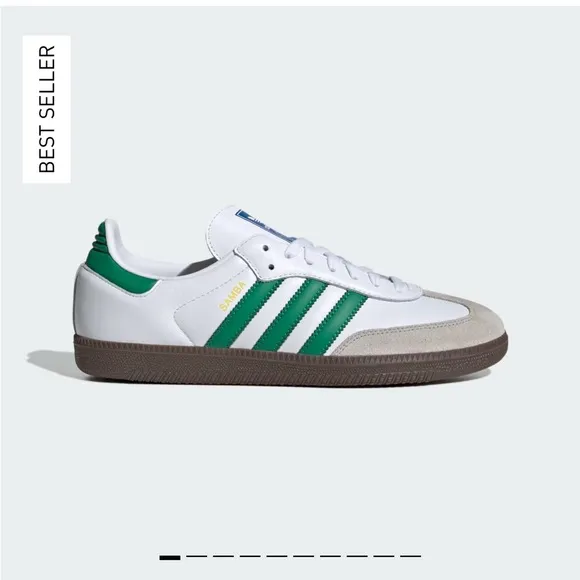 Adidas Samba OG Classic Men's Shoes - White and Green