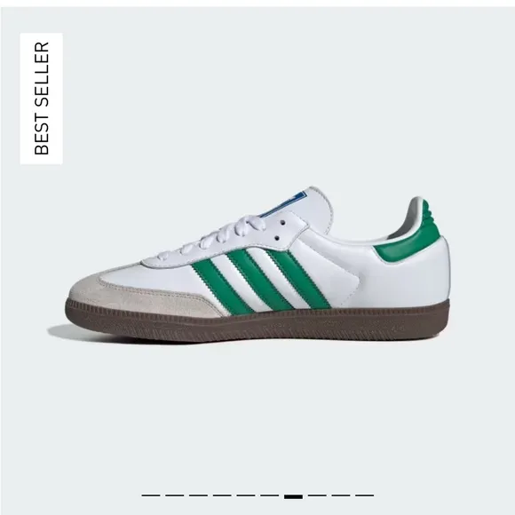 Adidas Samba OG Classic Men's Shoes - White and Green