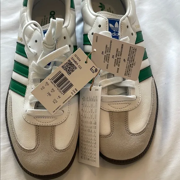 Adidas Samba OG Classic Men's Shoes - White and Green