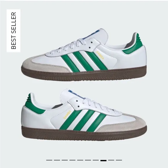 Adidas Samba OG Classic Men's Shoes - White and Green