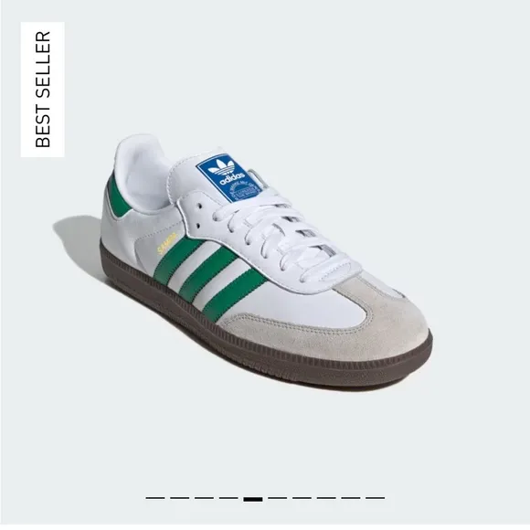Adidas Samba OG Classic Men's Shoes - White and Green