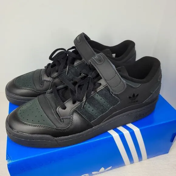 Adidas Shoes Forum Low CL Core Black Gum Mens Sz 12 Black IE7203 Sneakers Shoe