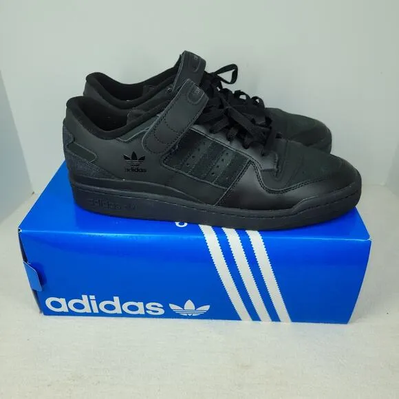 Adidas Shoes Forum Low CL Core Black Gum Mens Sz 12 Black IE7203 Sneakers Shoe