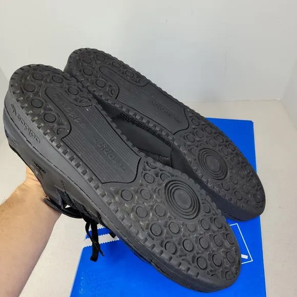Adidas Shoes Forum Low CL Core Black Gum Mens Sz 12 Black IE7203 Sneakers Shoe