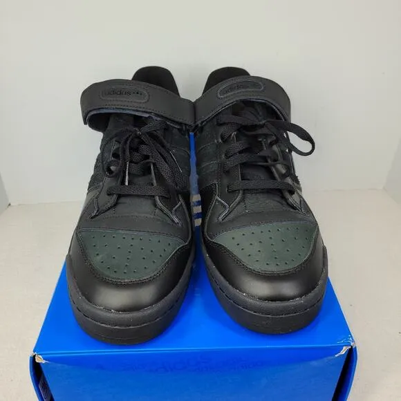 Adidas Shoes Forum Low CL Core Black Gum Mens Sz 12 Black IE7203 Sneakers Shoe