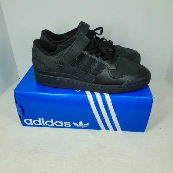Adidas Shoes Forum Low CL Core Black Gum Mens Sz 12 Black IE7203 Sneakers Shoe