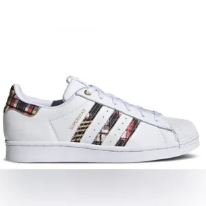 Adidas studio London Superstar plaid sneakers