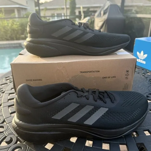 Adidas Supernova 2 Black Grey Men's Athletic Shoes GW9087