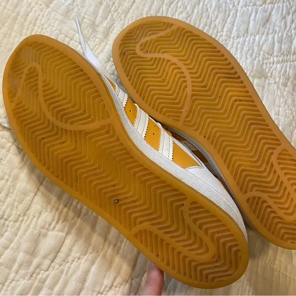 Adidas Superstar Split White Hazy Orange Sneakers Shoes Mens 8