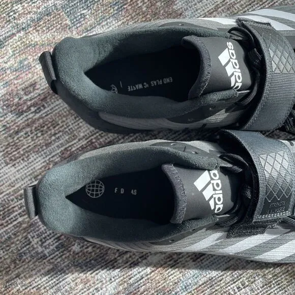 Adidas The Total Shoes Black/White/Gray Men’s Size 13 Training Lifting EUC