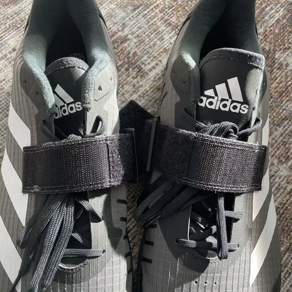 Adidas The Total Shoes Black/White/Gray Men’s Size 13 Training Lifting EUC