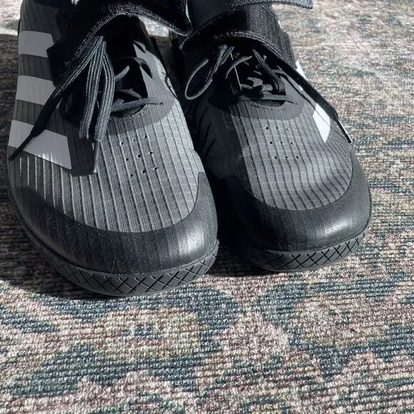 Adidas The Total Shoes Black/White/Gray Men’s Size 13 Training Lifting EUC