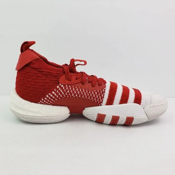 Adidas Trae Young 2.0 Mens Size 10 Power Red White Basketball Sneaker Shoes