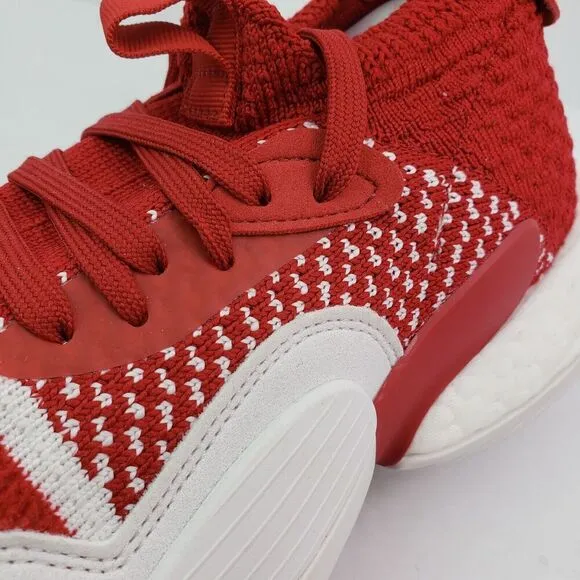 Adidas Trae Young 2.0 Mens Size 10 Power Red White Basketball Sneaker Shoes