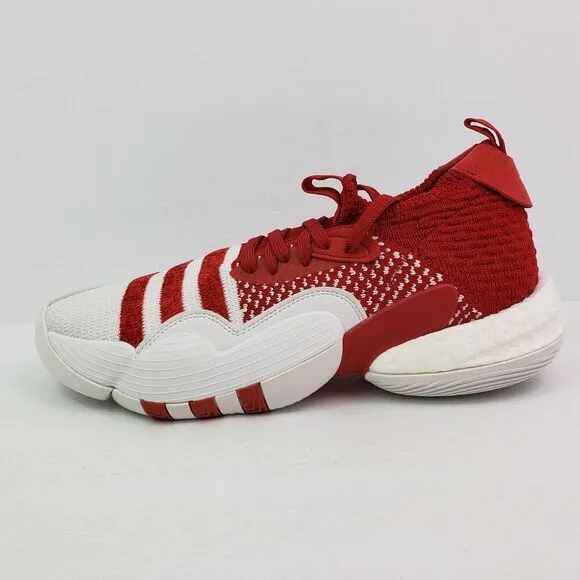 Adidas Trae Young 2.0 Mens Size 10 Power Red White Basketball Sneaker Shoes
