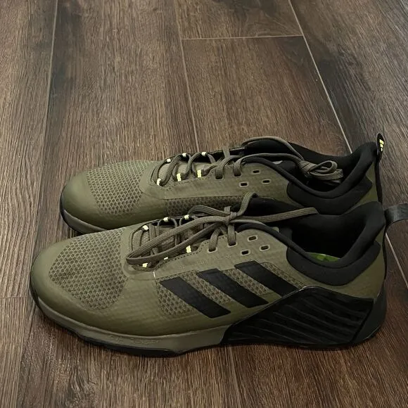 Adidas Training Shoes Dropset 2 Olive Strata/Core Black Men's 13