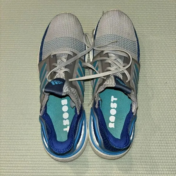 Adidas Ultraboost 19 Athletic Running Shoes Men’s Size 11.5 F35240 Gray Blue