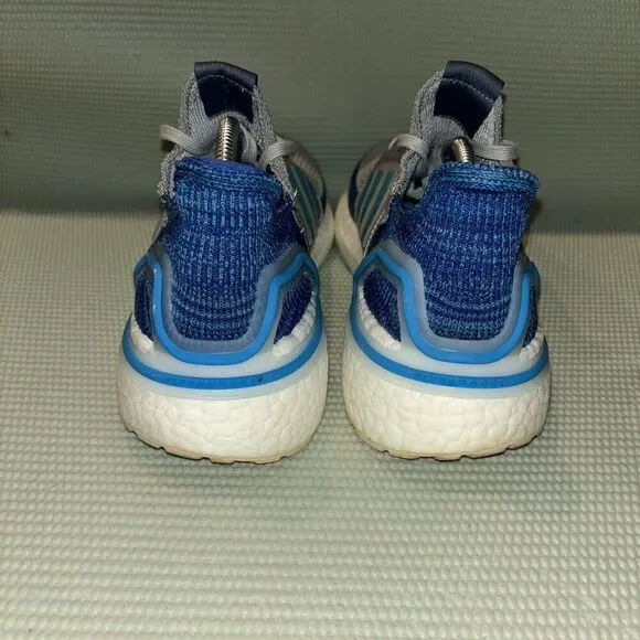 Adidas Ultraboost 19 Athletic Running Shoes Men’s Size 11.5 F35240 Gray Blue