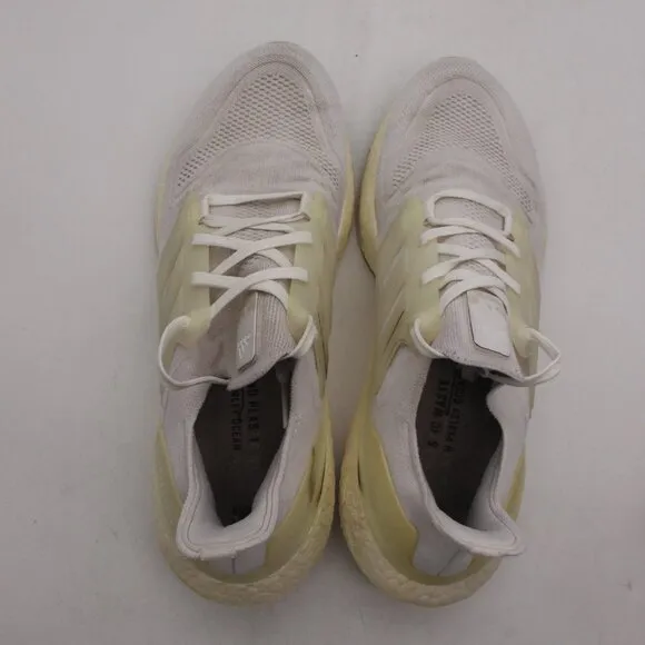 Adidas UltraBoost 22 Men's Size 10.5 White Running Shoes Sneakers GX5459