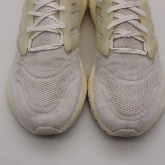 Adidas UltraBoost 22 Men's Size 10.5 White Running Shoes Sneakers GX5459