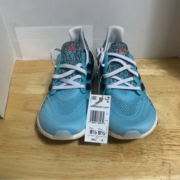 adidas Ultraboost Light Running Shoes Size 8.5 Mens Womens 9.5 Blue White IE1694