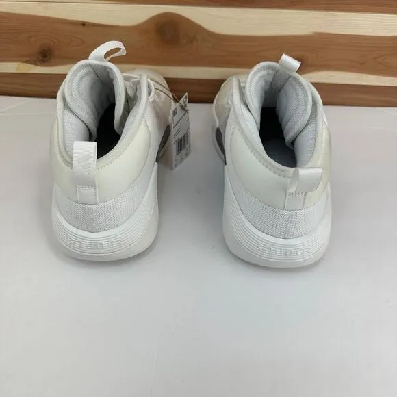 Adidas Women's Exhibit Select Mid Basketball Shoes White Marble Size 9.5