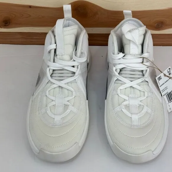 Adidas Women's Exhibit Select Mid Basketball Shoes White Marble Size 9.5