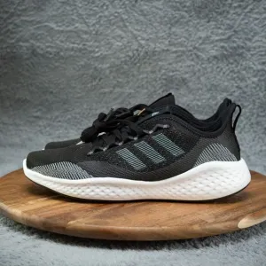 Adidas Women's Fluidflow 2.0 Running Lace-Up Shoes Sz 9.5 Black / Gray GX8286