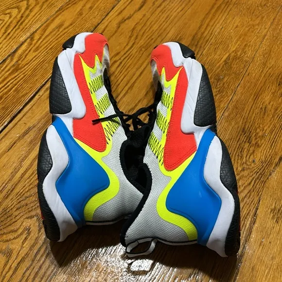 Adidas x Mahomes Impact FLX White Team Solar Yellow training shoes. Size 13.