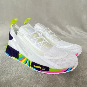 Adidas X NASA NMD R1 Spectoo Mens Running Training Shoes Sneakers Size 12 White