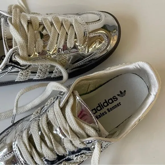 💐💐Adidas x Wales Bonner Samba Silver Metallic IG8181 Shoes Sneakers