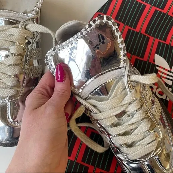 💐💐Adidas x Wales Bonner Samba Silver Metallic IG8181 Shoes Sneakers