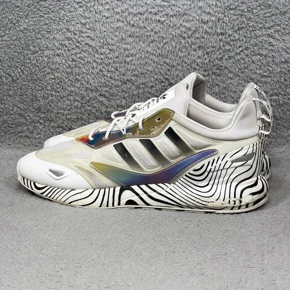 Adidas ZX 2K Boost Patrick Mahomes Mens Size 12.5 Sneakers Shoes White Hypnotic