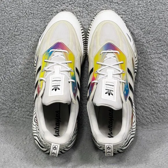Adidas ZX 2K Boost Patrick Mahomes Mens Size 12.5 Sneakers Shoes White Hypnotic