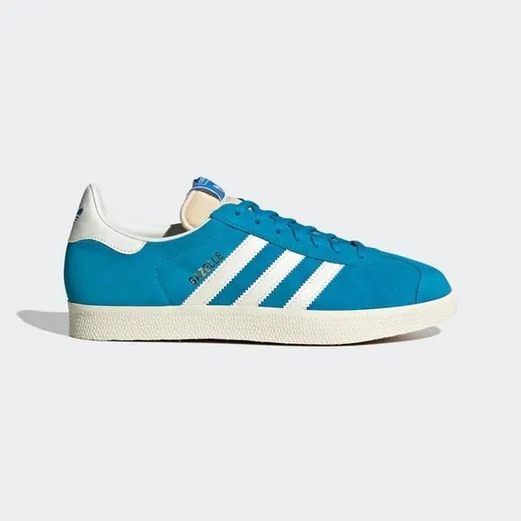 Adidas Gazelle GY7337 Sneakers Men's US 10.5 Blue Suede Trainer Shoes EFAS125