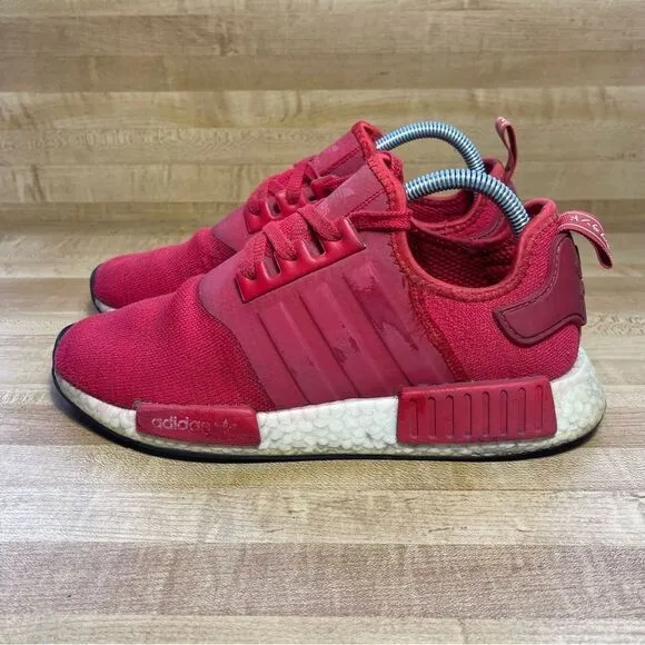 Adidas NMD R1 Mens Size 8 Shoes Sneakers Scarlet/White/Black H01916