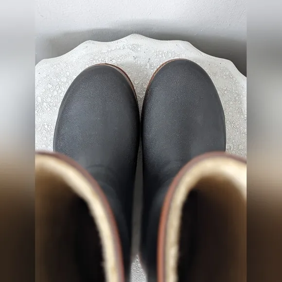 Agile Aiglentine Winter/Rain Boots in Blue Marine/Amber
