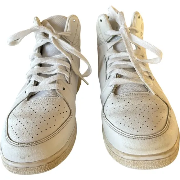 Air Jordan 1 Flight 3 TRIPLE WHITE Sneakers Shoes Size 7Y = 8.5 Women